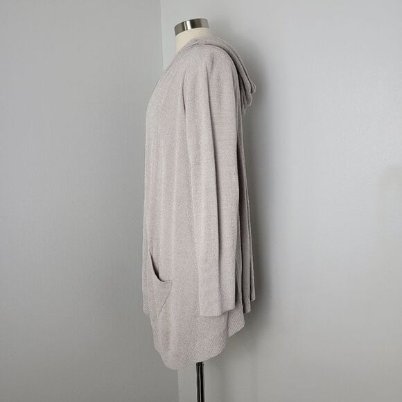 Barefoot Dreams CozyChic Ultra Lite Open-Front Hooded Knit Cardigan Size XL - Picture 13 of 15